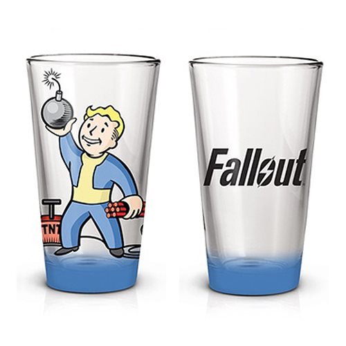 Fallout Vault Boy Bomb Pint Glass